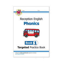 Load image into Gallery viewer, Reception English Practice 5 Work Book Bundle: Phonics Books 1-5