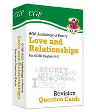 Load image into Gallery viewer, AQA 9-1 English Poetry & Anthology Revision Bundle Flashcards For GCSE KS4