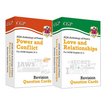 Load image into Gallery viewer, AQA 9-1 English Poetry & Anthology Revision Bundle Flashcards For GCSE KS4