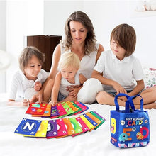 Load image into Gallery viewer, 26-Piece Soft Cloth Educational Toy Set – Animal &amp; Alphabet Cognition Learning Cards