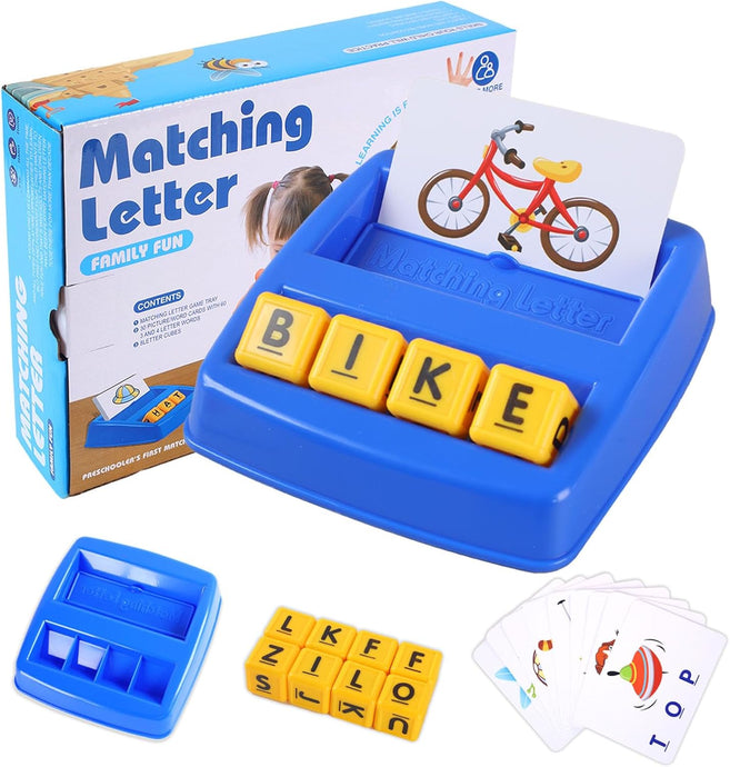 Montessori Alphabet Matching Letter Game for 3–5 Year Olds – Early Literacy Toy for Spelling, Reading & Cognitive Play