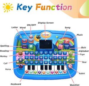 Educational Learning Tablet Toy for 1–5 Year Olds – Interactive Music & Alphabet Gift for Boys & Girls
