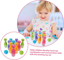 Load image into Gallery viewer, Kids Bowling Set – Educational Number Game Toy for Toddlers, Indoor Outdoor Fun (Age 2-5)