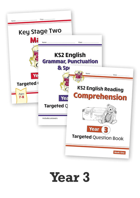 Year 3 Maths & English Targeted Practice Workbook for age 7 to 8 KS2