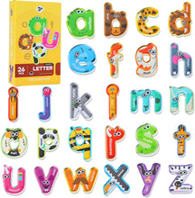 Load image into Gallery viewer, Fridge Magnets for Kids – Large Magnetic Letters, Numbers, Animals &amp; Vehicles | Educational Toddler Learning Toys