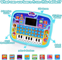 Load image into Gallery viewer, Educational Learning Tablet Toy for 1–5 Year Olds – Interactive Music &amp; Alphabet Gift for Boys &amp; Girls