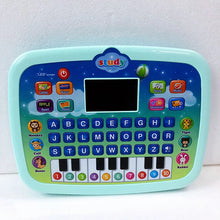 Load image into Gallery viewer, Children&#39;s english learning phonics speaking toy keyboard with colorful keys and LED screen on a white background