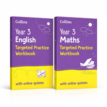 Load image into Gallery viewer, Year 3 Maths &amp; English SATs Practice Workbook For Ages 7-8 KS2