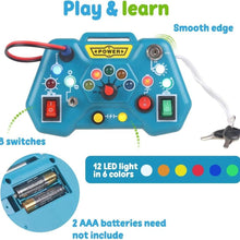 Load image into Gallery viewer, Montessori Light Busy Board – Educational Sensory Toy