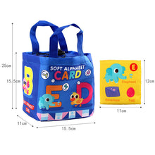 Load image into Gallery viewer, 26-Piece Soft Cloth Educational Toy Set – Animal &amp; Alphabet Cognition Learning Cards