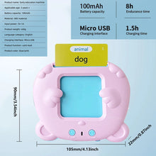 Load image into Gallery viewer, Montessori Language Development Talking Flash Cards Educational Toy for Early Learning Age 2-6