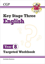 Load image into Gallery viewer, CGP Year 8 English Targeted Workbook cover