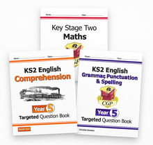 Load image into Gallery viewer, Year 5 Maths &amp; English Targeted Practice Workbook for age 9 to 10 KS2