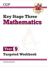 Load image into Gallery viewer, Year 9 Maths, English &amp; Science Targeted Workbook Bundle – 3 Books | KS3 CGP