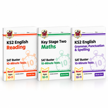 Load image into Gallery viewer, Year 6 Maths &amp; English 10-Minute SATS Buster Test Bundle 1 For Ages 10-11  KS2