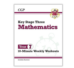 Year 7  Maths, English & Science, 6 Workbook Bundle for ages 11-12 KS3