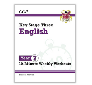 Year 7  Maths, English & Science, 6 Workbook Bundle for ages 11-12 KS3