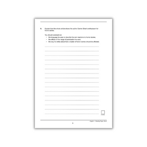 Year 9 English Practice Question & Work Book For Ages 13 -14 KS3