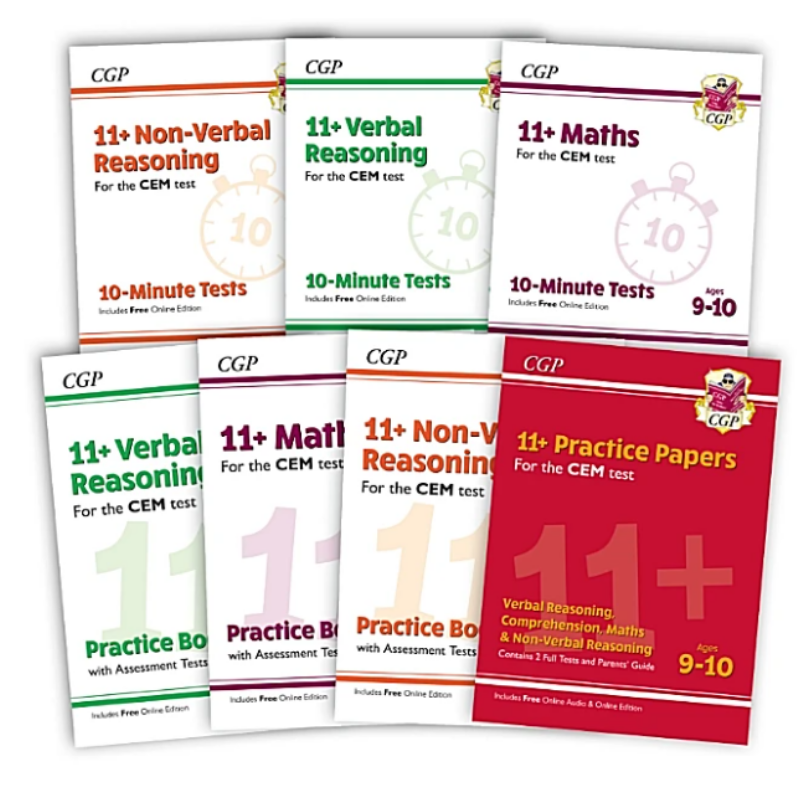 11+ CEM 7 Practice Workbook Bundle for Year 5 Ages 9-10 KS2