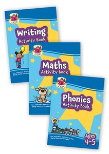 Reception Home Learning 3 Activity Work Books Bundle For Early Years for Age 4-5