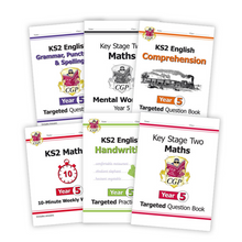 Load image into Gallery viewer, Year 5 Maths and English Home Learning Workbook Bundle for 9 to 10 year olds KS2