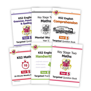 Year 5 Maths and English Home Learning Workbook Bundle for 9 to 10 year olds KS2