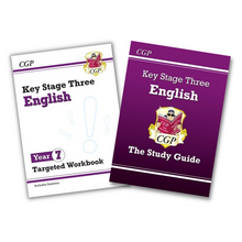 Load image into Gallery viewer, Year 7 English Workbook &amp; Revision Guide Bundle for Ages 11 to 12 KS3