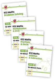 Year 4 Maths 10-Minute Tests Bundle For Ages 8-9 KS2