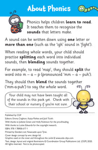 Nursery Phonics Home Learning Flashcards for Ages 3-5