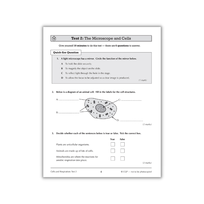 Year 9 Science 10-Minutes Practice Question Book Bundle For Ages 13 -1 ...