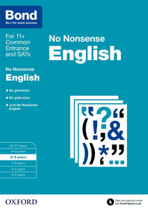 Year 4 Bond Maths & English No Nonsense Book Bundle KS2 Primary Ages 8 to 9