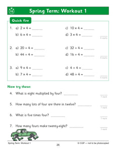 Year 3 Maths and English 10 Min Test Workbook Bundle for 7 to 8 year olds KS2