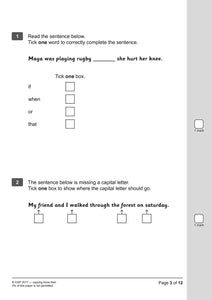 Year 2 English SATs Practice Paper Bundle KS1 Pack 1 & 2 for ages 6 to 7