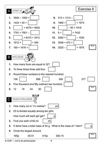 Year 4 Maths and English Home Learning Workbook Bundle for 8 to 9 year olds KS2