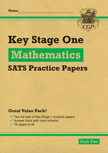 Load image into Gallery viewer, Year 2 Maths SATS Practice Paper Bundle KS1 Pack 1 &amp; 2 for ages 6 to 7
