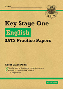 Year 2 English SATs Practice Paper Bundle KS1 Pack 1 & 2 for ages 6 to 7