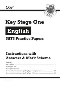 Year 2 English SATs Practice Paper Bundle KS1 Pack 1 & 2 for ages 6 to 7