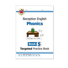 Load image into Gallery viewer, Reception English Practice 5 Work Book Bundle: Phonics Books 1-5