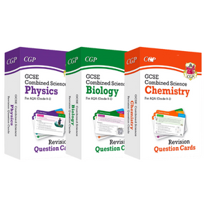 AQA GCSE 9-1 All 3 Combined Science Revision Cards KS4