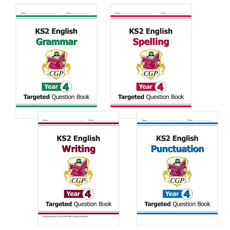 Year 4 English Targeted Question Work Book Bundle For Ages 8-9 KS2