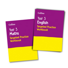 Load image into Gallery viewer, Year 3 Maths &amp; English SATs Practice Workbook For Ages 7-8 KS2