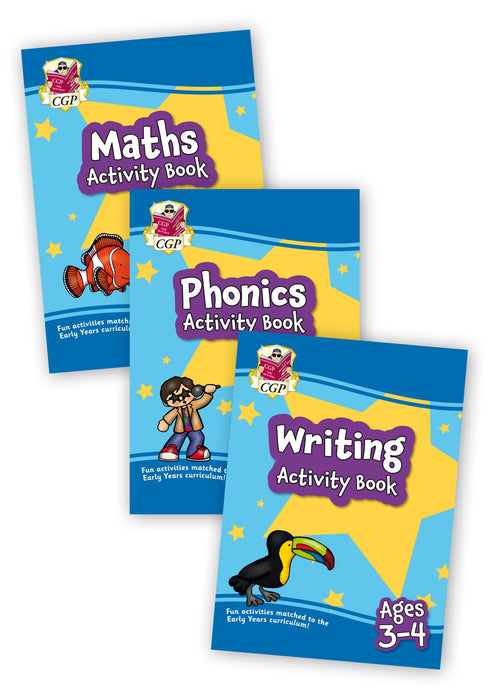 Nursery Home Learning 3 Activity Book Bundle: Early Years Ages 3-4